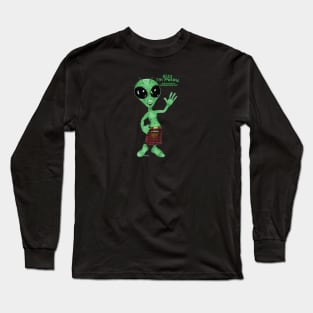 Alien in Kilt Long Sleeve T-Shirt